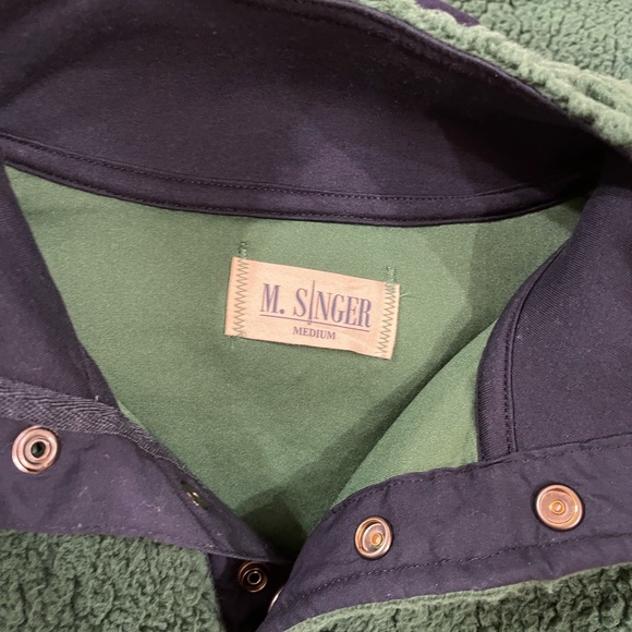 M. Singer Men’s Faux Sherpa pullover Size XXL and M Green New w/o tag - Picture 8 of 8